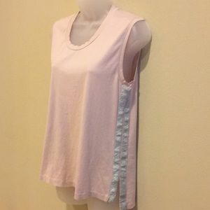 J. Crew Sparkle Trim Sleeveless Tee